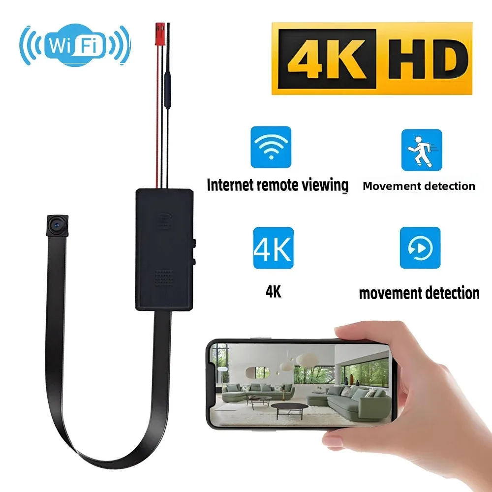 Home Security Hidden Cameras - Kamera WiFi Mini Baru 4K HD,