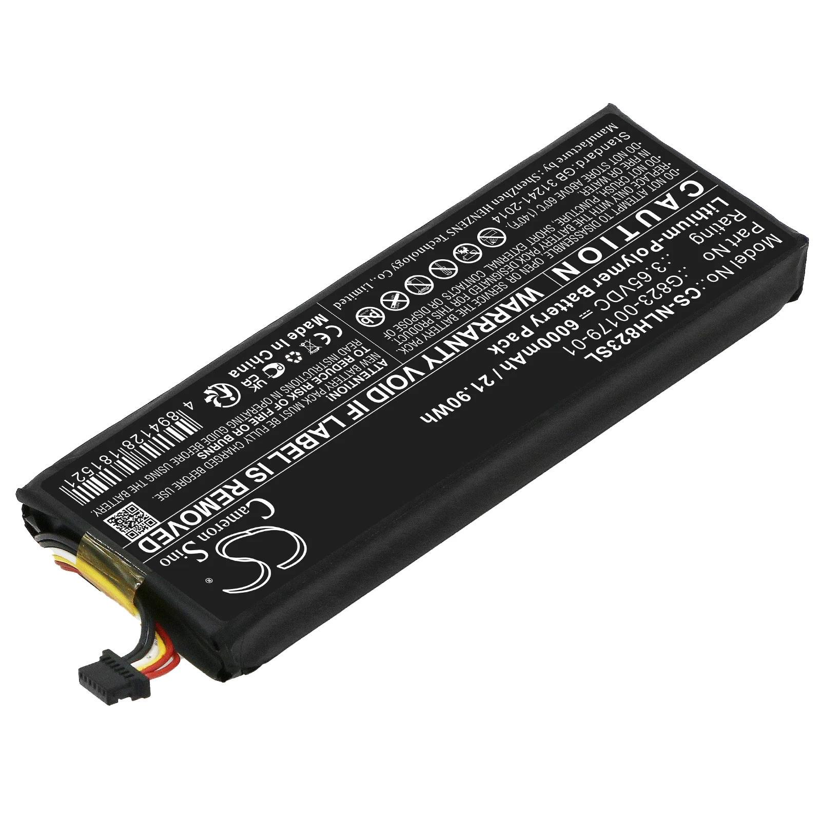 Home Security Battery Replacement - Baterai Pengganti Li-Polymer CameronSino G823-00179-01 GS25