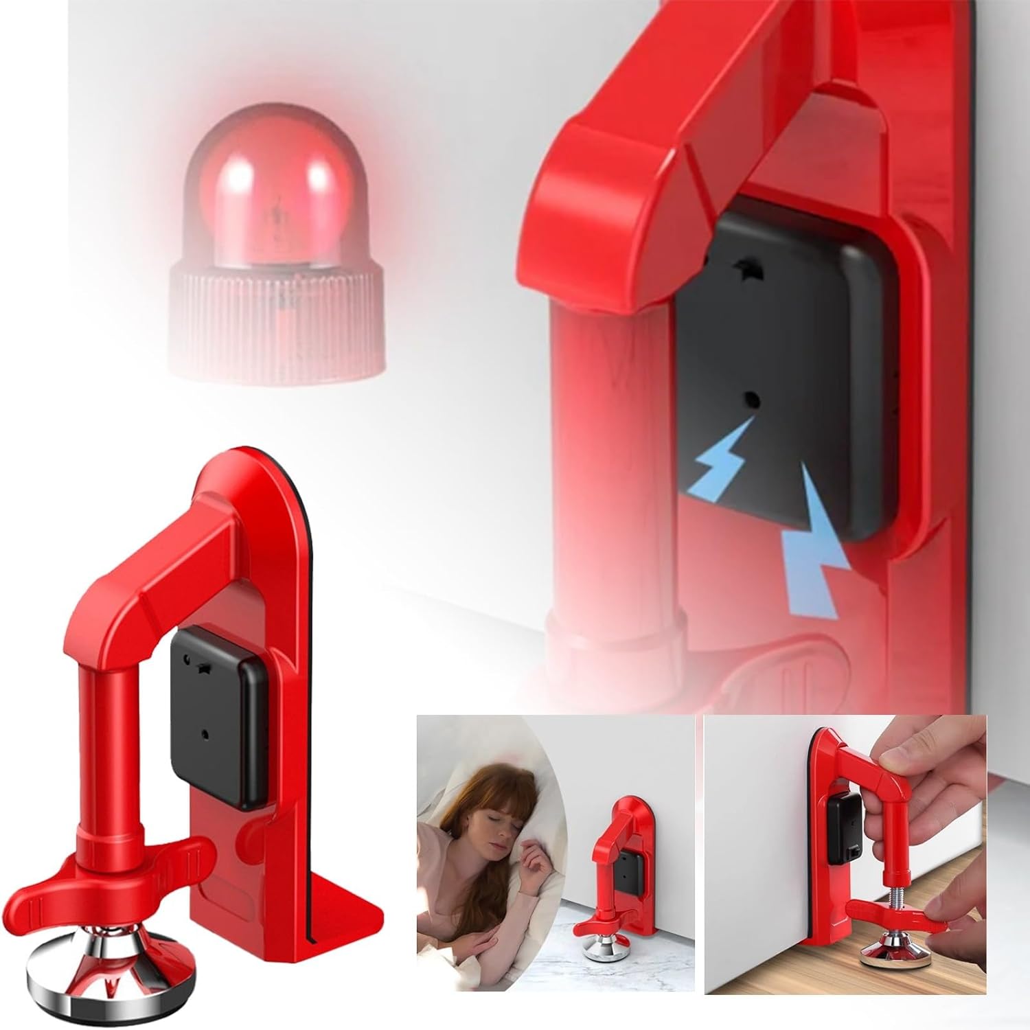 Door Wedge Alarm - Kunci Pintu Penghenti Pintu Alarm Bertenaga