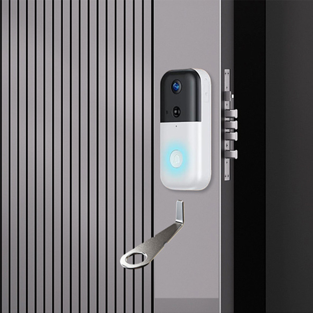 Home Security Doorbell Camera - Kunci Bel Pintu Video Perak untuk