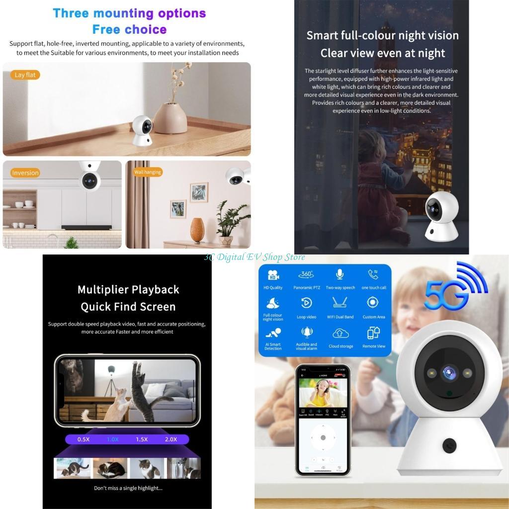 Home Security Images - E74D 1080P WiFi Kamera Keamanan Rumah