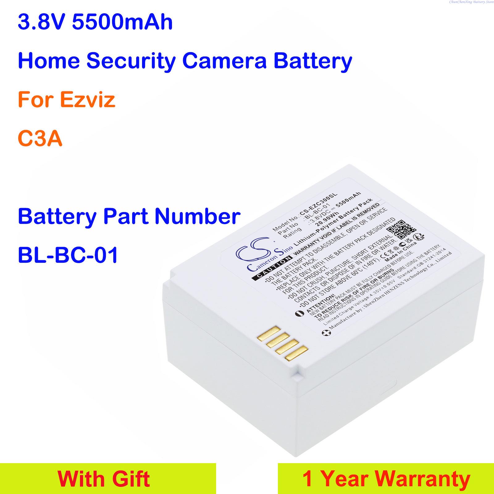 Home Security Battery Replacement - Cameron Sino 3.8V 5500MAh Baterai Pengganti