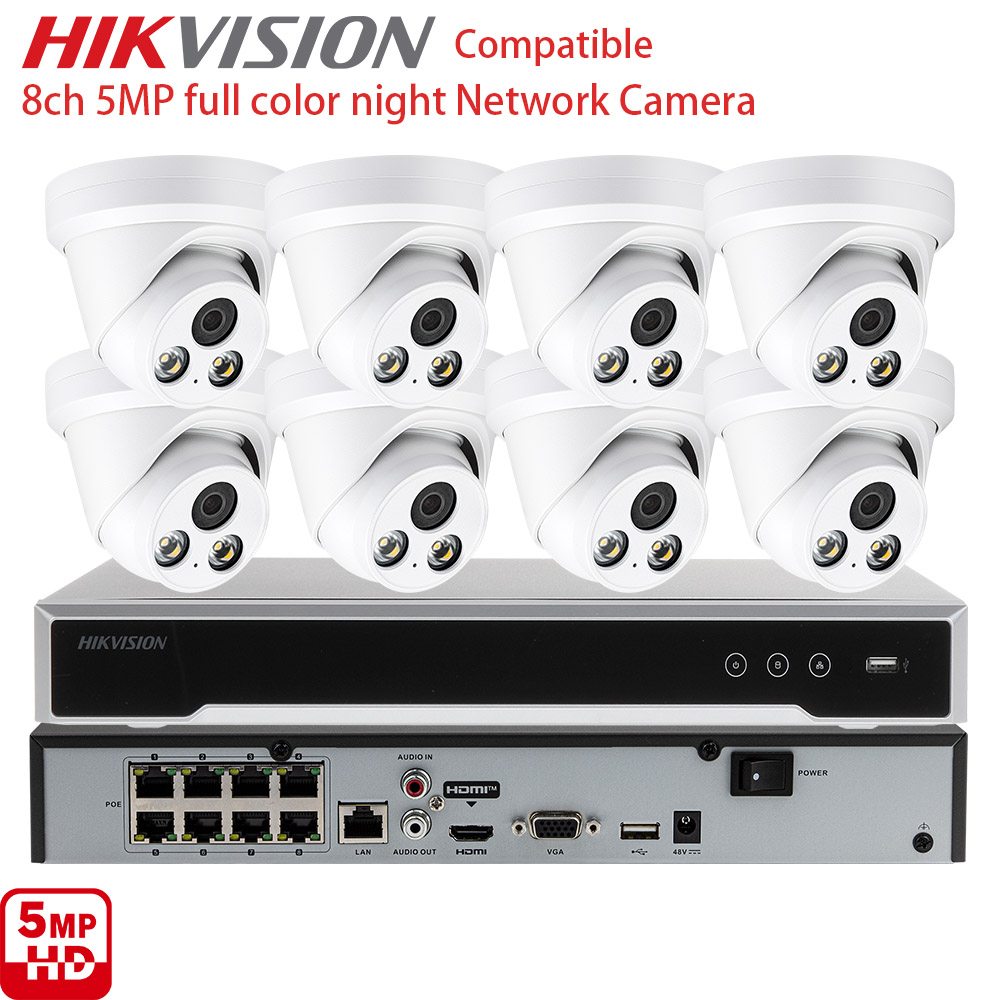 Home Security Video Recording Systems - Sistem Kamera Keamanan CCTV IP 8CH