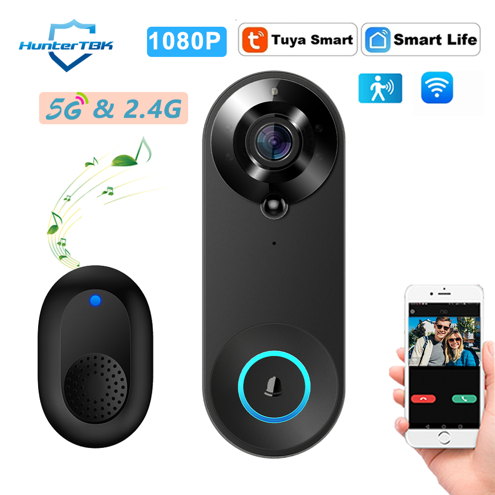 Home Security Doorbell Camera - Bel Pintu Video WiFi 5G 2.4G