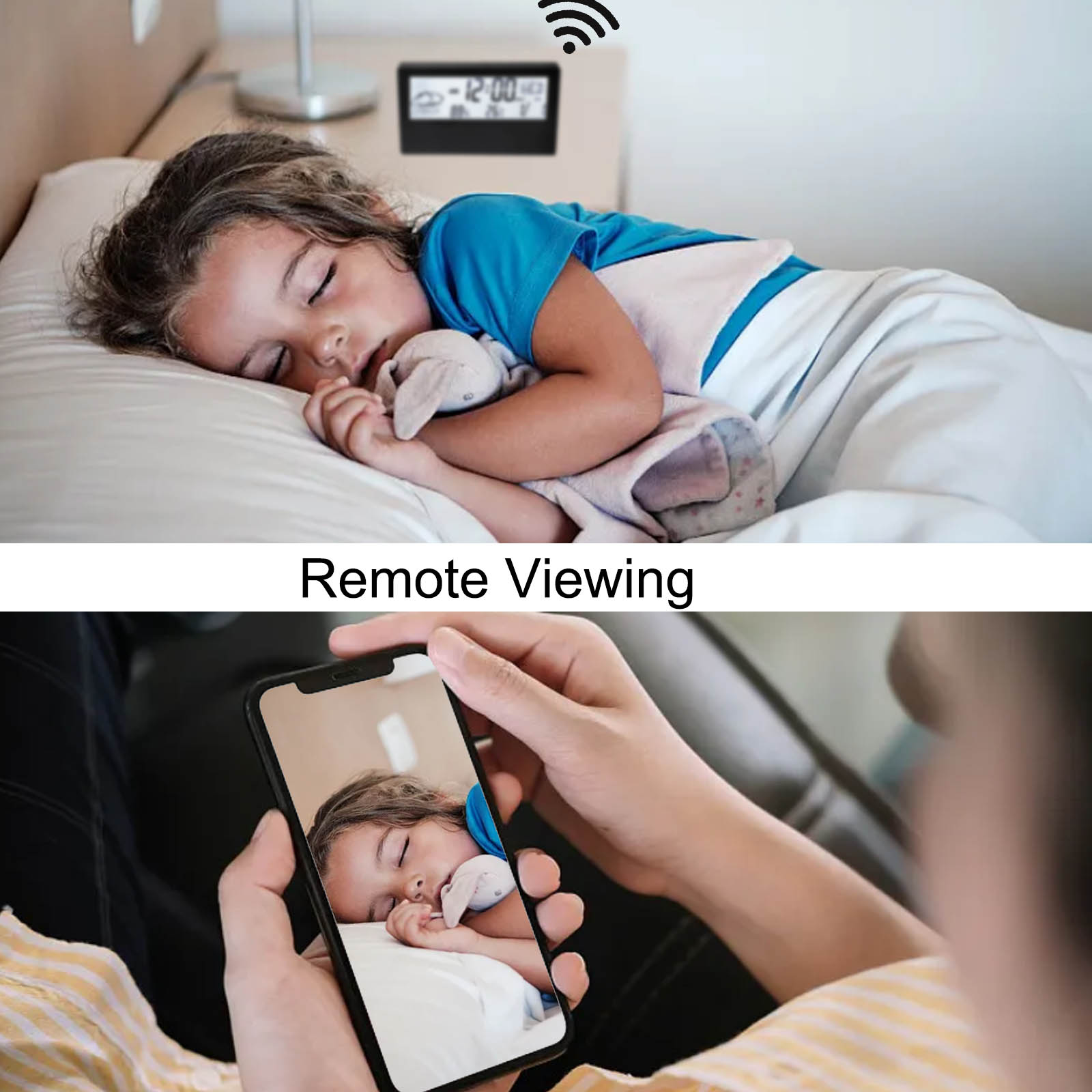 Kamera jam Alarm nirkabel 4K H - Hidden Camera Clock ulasan dan harga