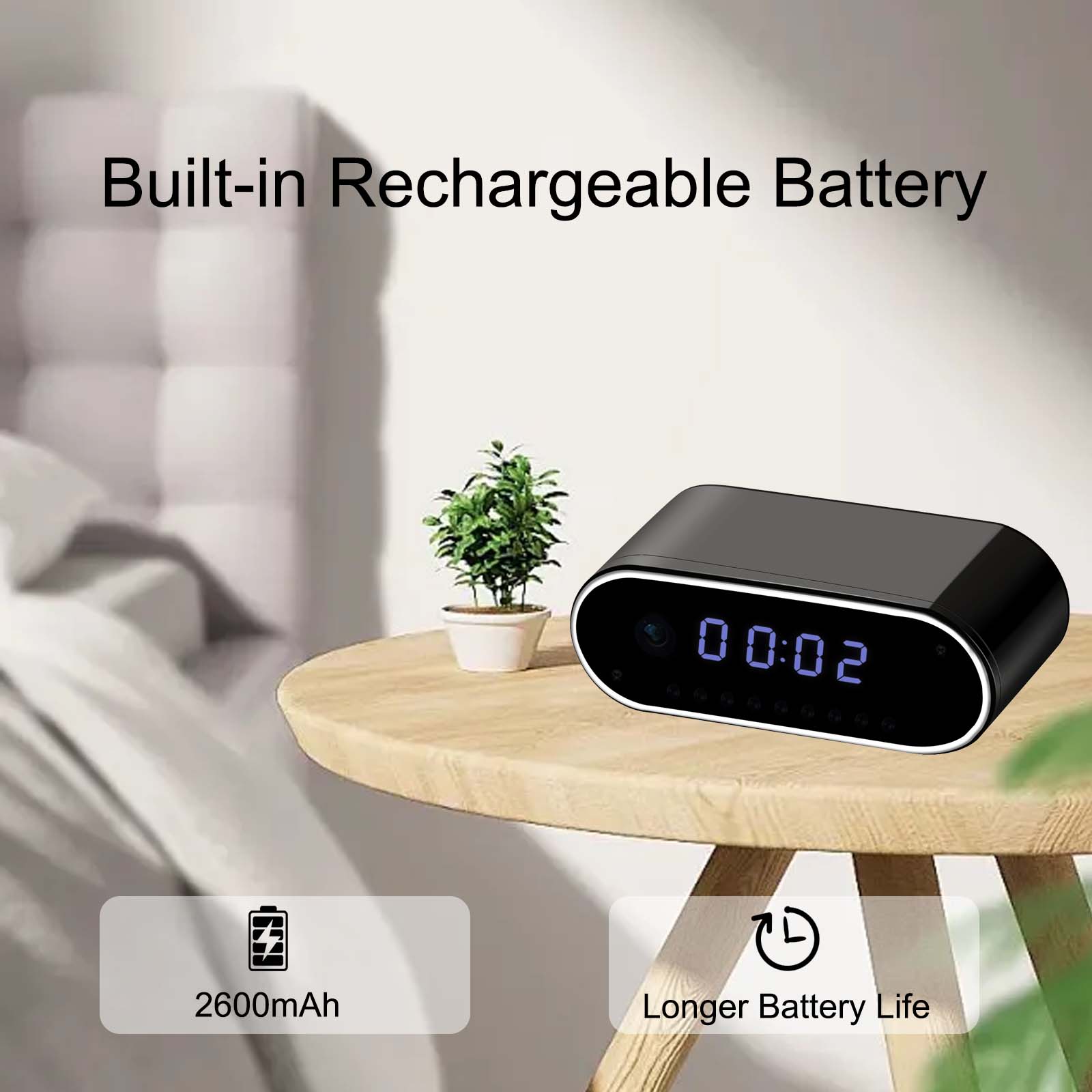 Kamera Jam Digital Nirkabel, H - Hidden Camera Clock ulasan dan harga