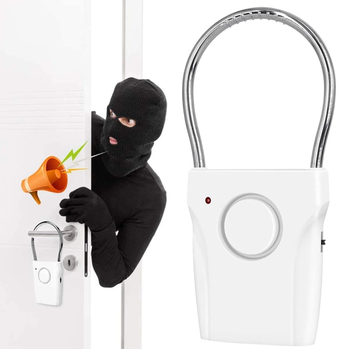 Alarm gagang pintu 110dB Alarm - Door Wedge Alarm ulasan dan harga