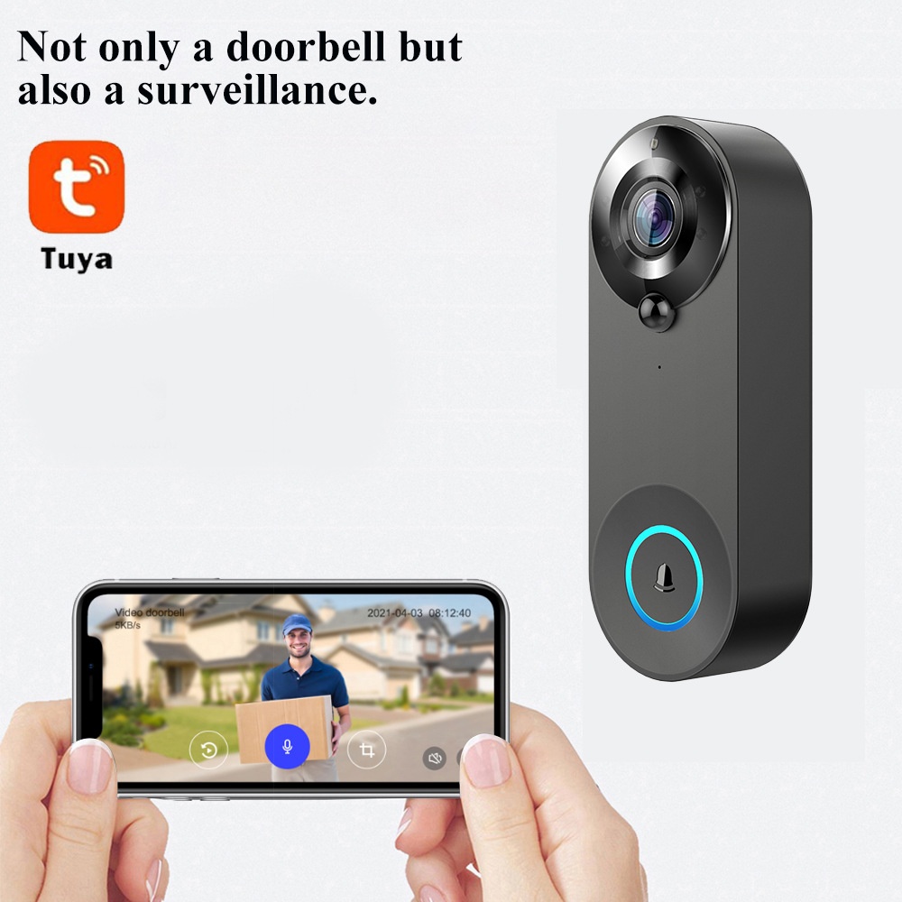 Tuya 1080P Bel Pintu WIFI Nirk - Home Security Doorbell Camera ulasan dan harga