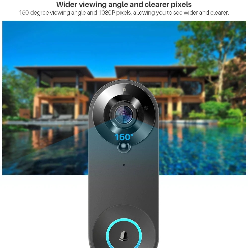 Tuya 1080P Bel Pintu WIFI Nirk - Home Security Doorbell Camera ulasan dan harga