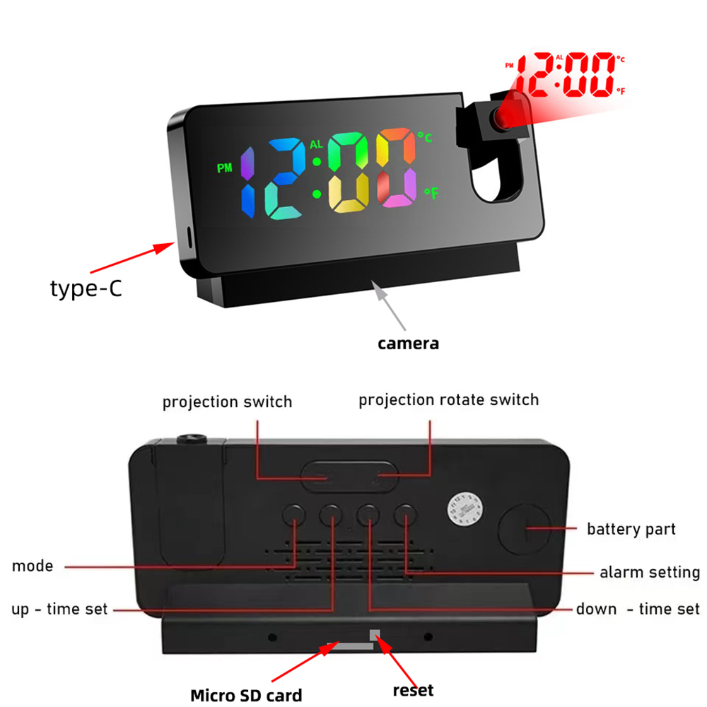 Kamera Jam Mini HD4K, Mendukun - Hidden Camera Clock ulasan dan harga