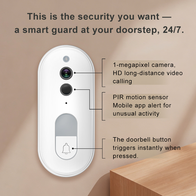 Tuya Bel Pintu Video Pintar Ni - Home Security Doorbell Camera ulasan dan harga