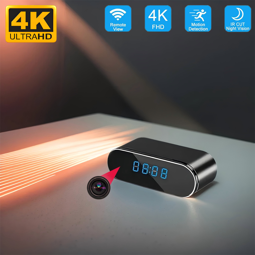 Kamera Jam Mini 4K HD WIFI yan - Hidden Camera Clock ulasan dan harga