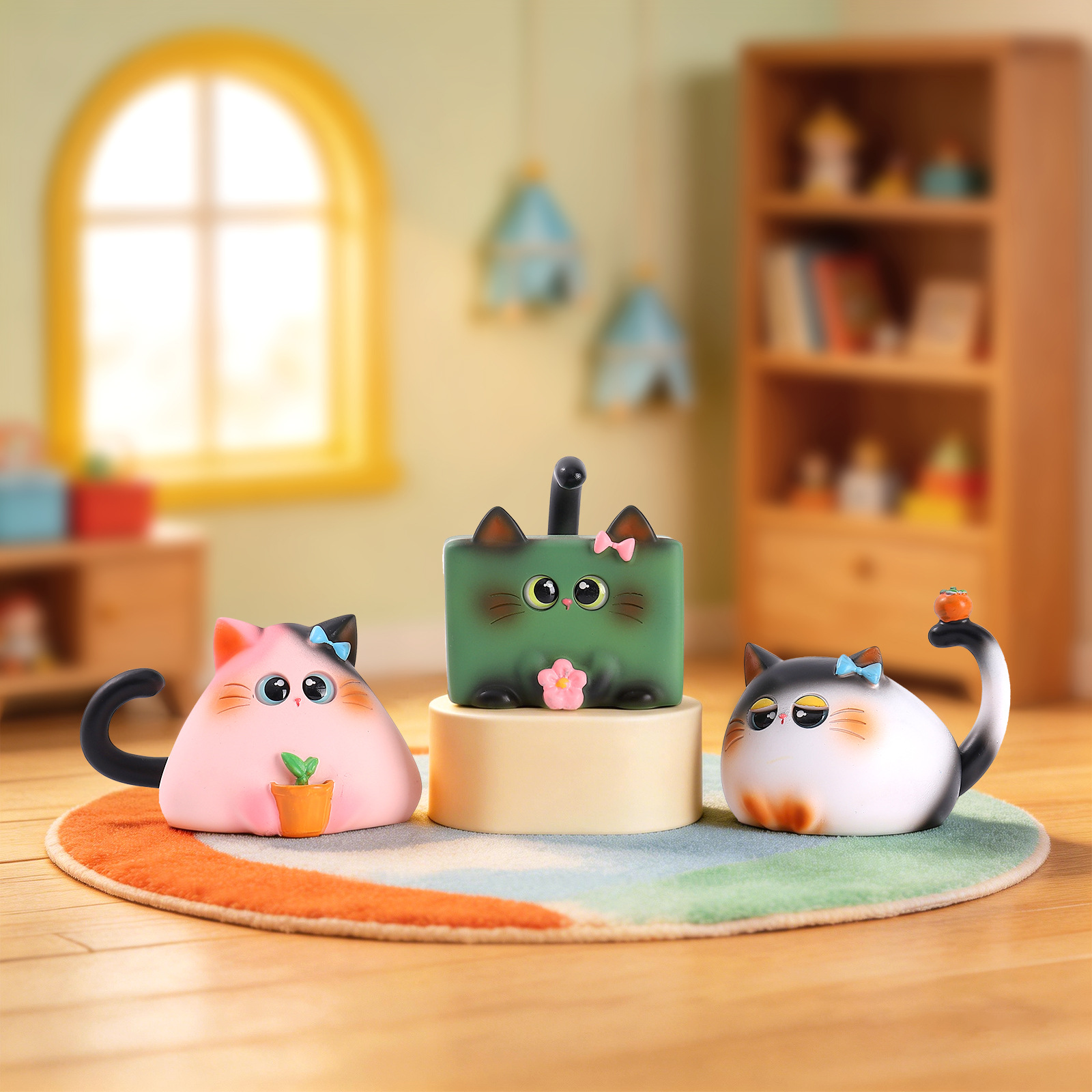 Figur Kucing Blind Box Resin K - Home Security Box ulasan dan harga