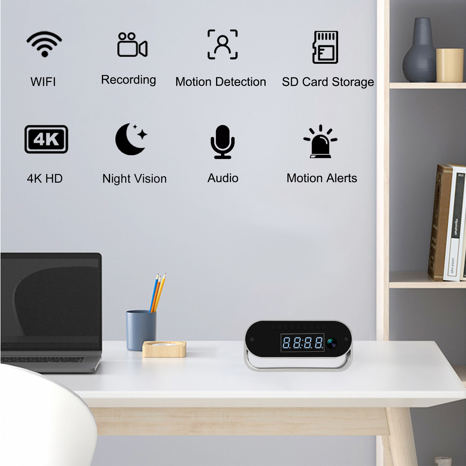 Kamera pengawas penutup jam ka - Hidden Camera Clock ulasan dan harga