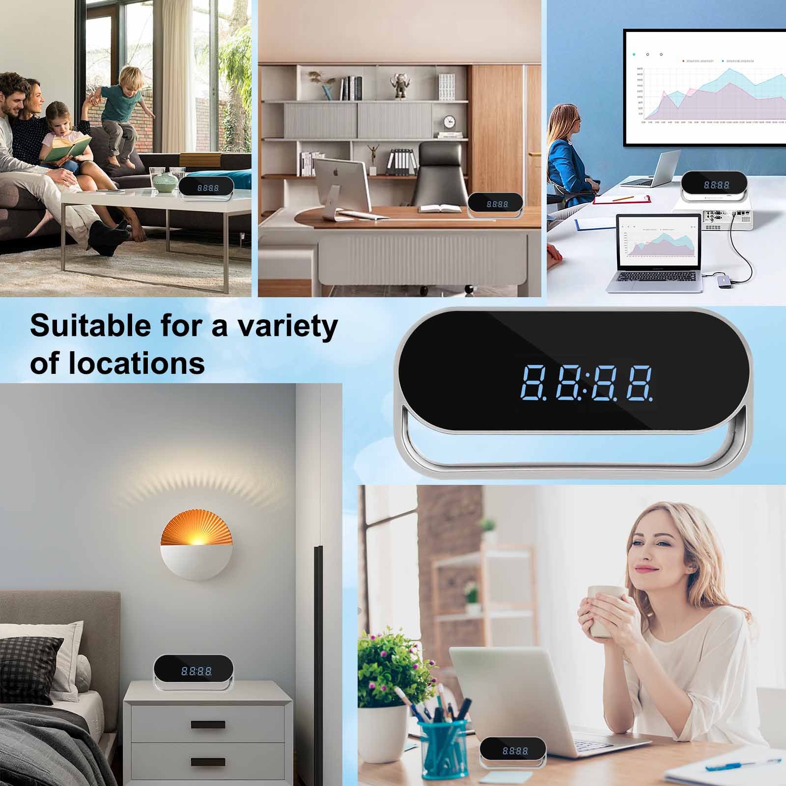Kamera pengawas penutup jam ka - Hidden Camera Clock ulasan dan harga