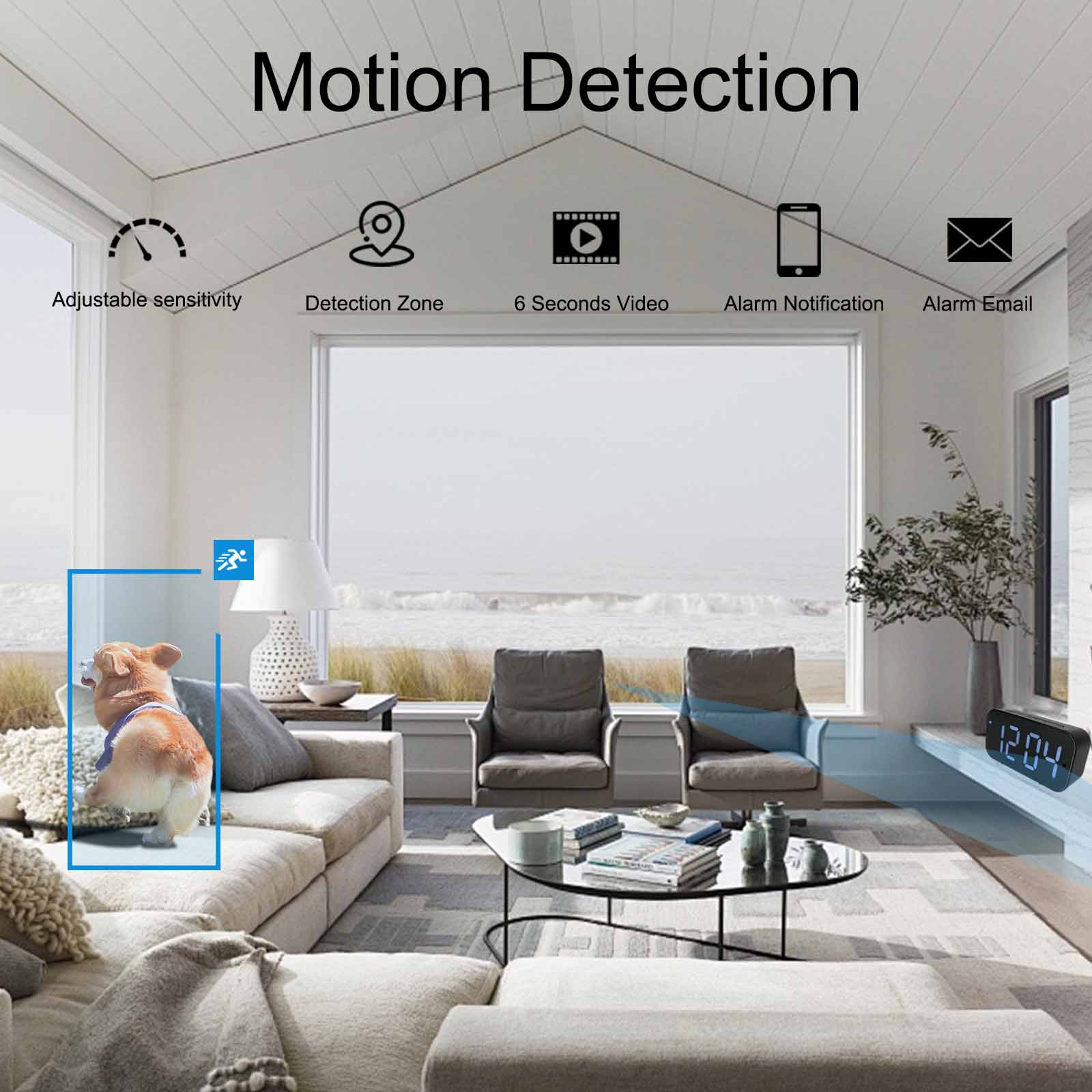 Kamera Jam Wi-Fi dengan HD 108 - Hidden Camera Clock ulasan dan harga
