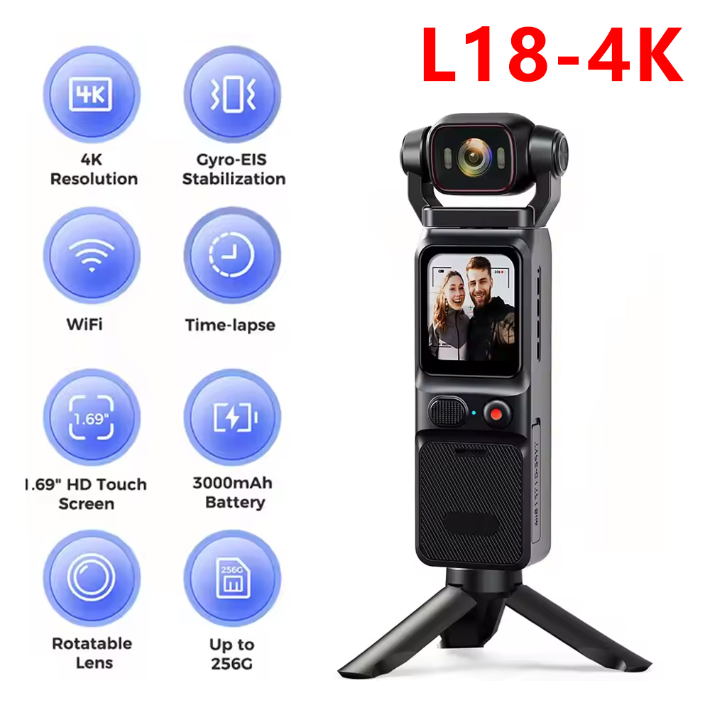 Kamera Saku Layar Sentuh 4K L1 - Home Security Images ulasan dan harga