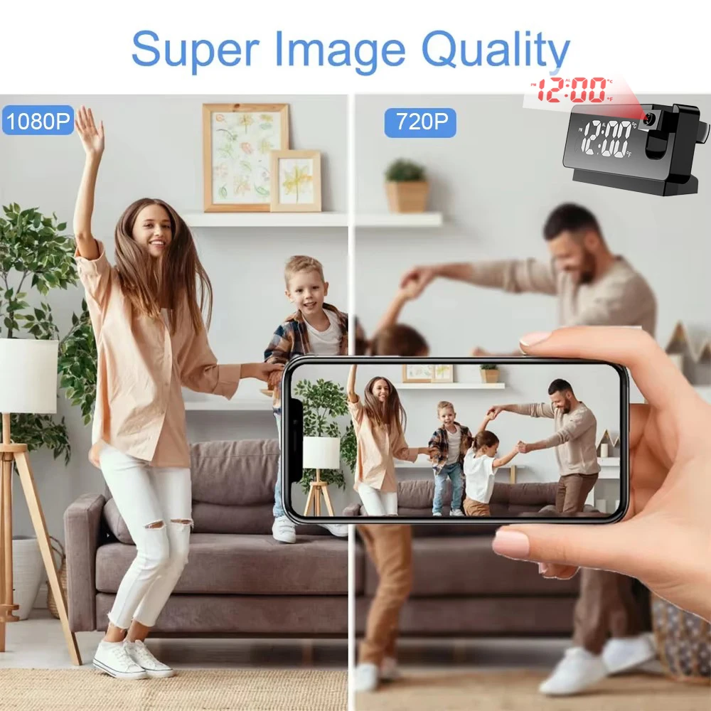 Kamera Jam Proyeksi Miniatur F - Hidden Camera Clock ulasan dan harga