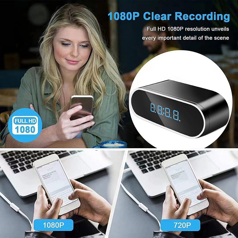 Kamera Mini Alarm, Full HD 108 - Hidden Camera Clock ulasan dan harga