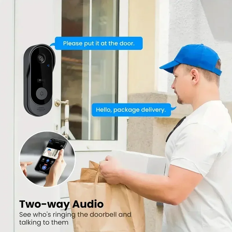 Kamera Bel Pintu Nirkabel HD T - Home Security Doorbell Camera ulasan dan harga