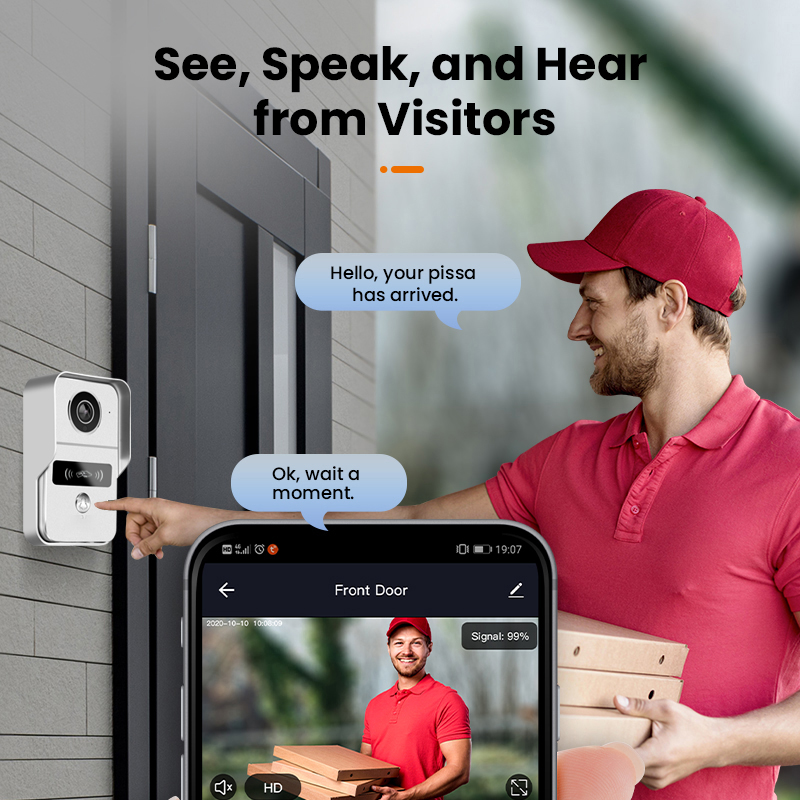 Tuya bel pintu 1080P cerdas, k - Home Security Doorbell Camera ulasan dan harga