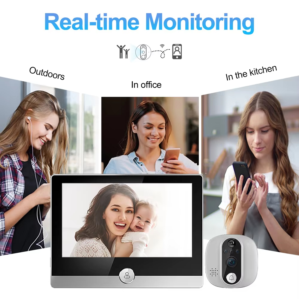 Tuya kamera bel pintu WiFi 108 - Home Security Doorbell Camera ulasan dan harga