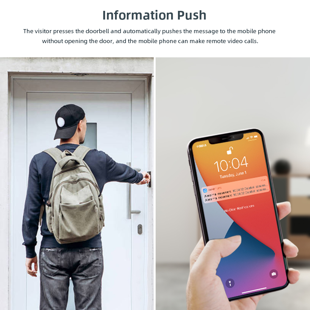 Tuya Video Doorbell 2MP Tahan  - Home Security Doorbell Camera ulasan dan harga