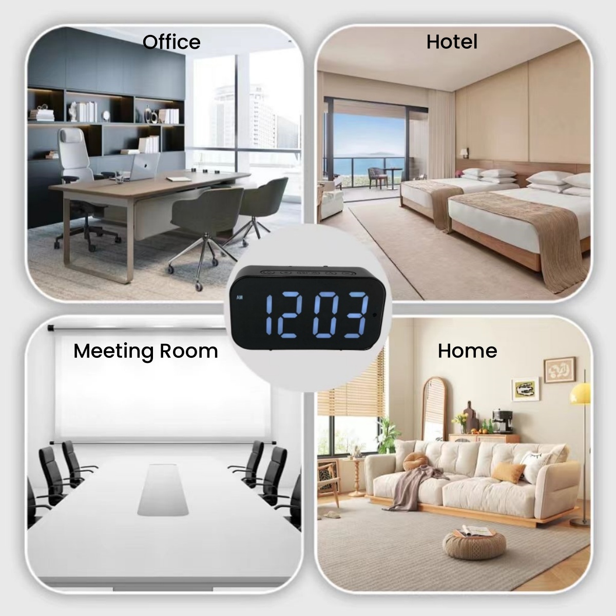 Kamera Jam Alarm WIFI HD 1080P - Hidden Camera Clock ulasan dan harga