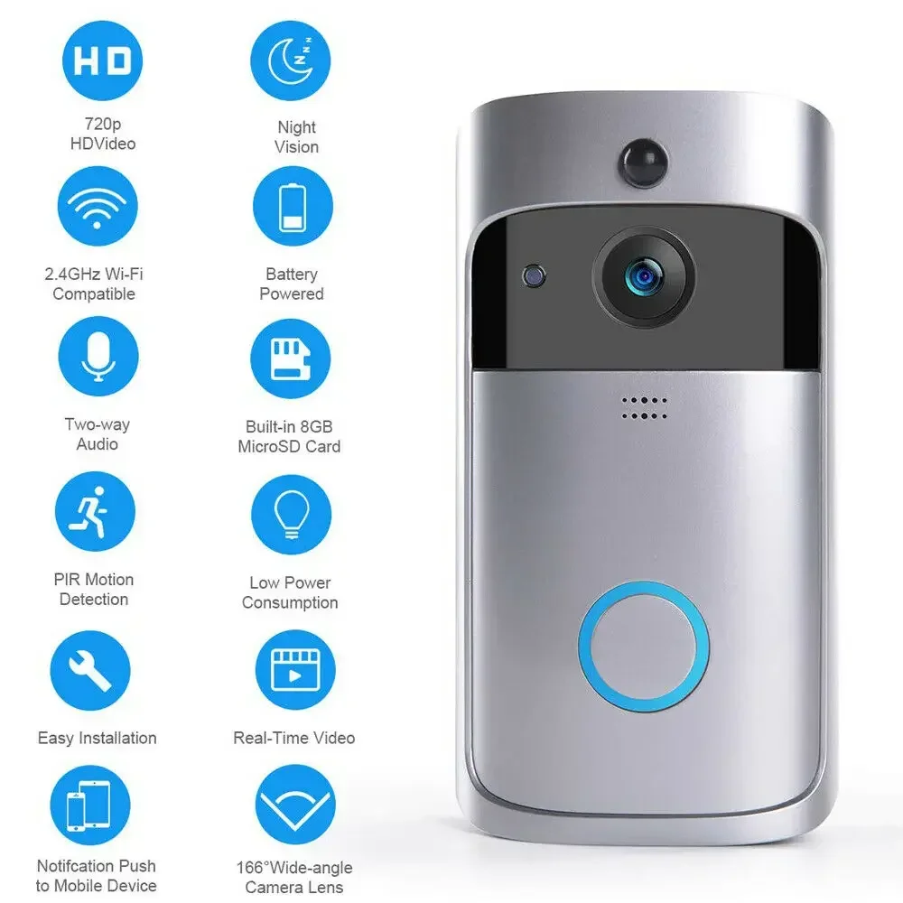 Kamera Bel Pintu Nirkabel WIFI - Home Security Doorbell Camera ulasan dan harga