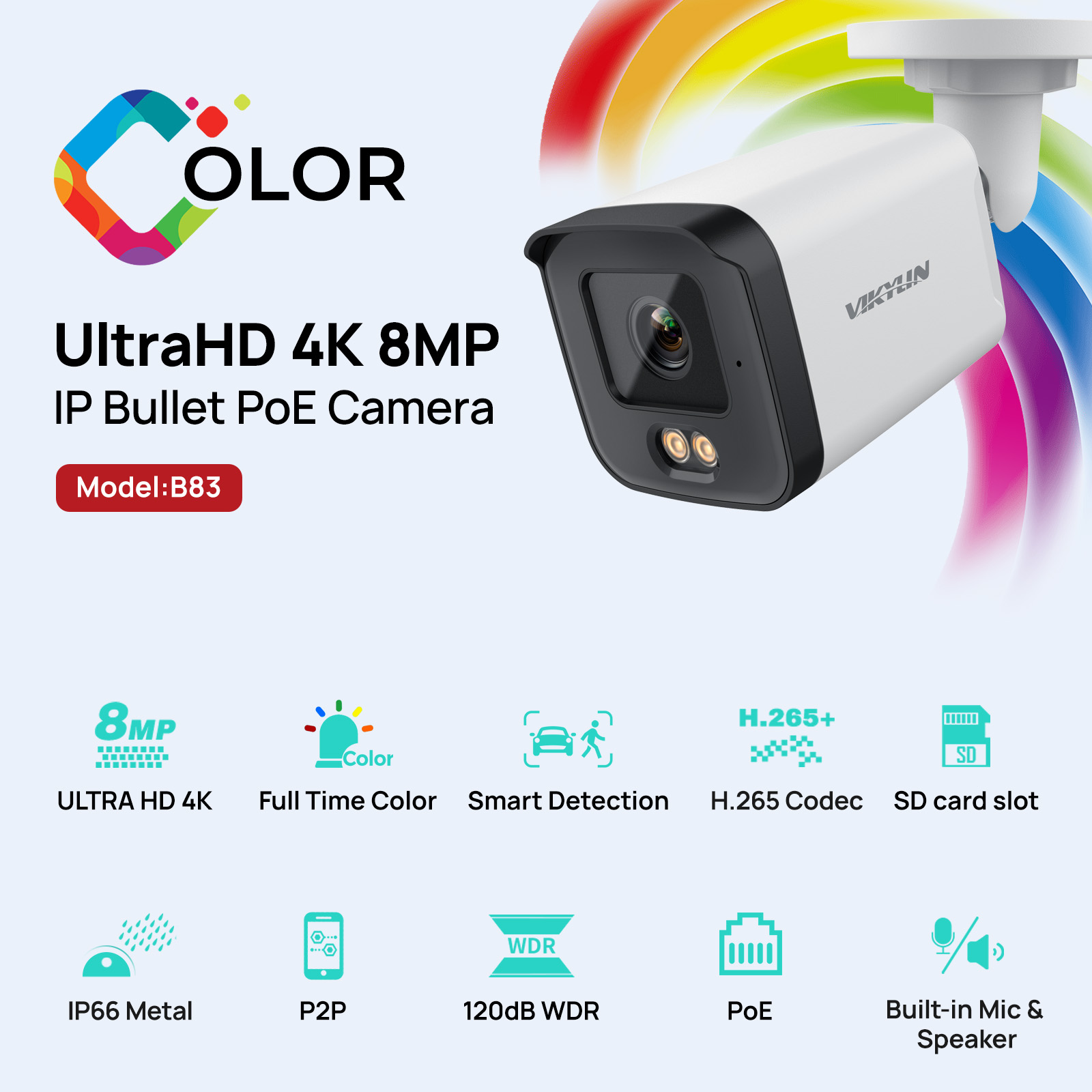 VIKYLIN Kamera Keamanan IP HD  - Home Security Images ulasan dan harga