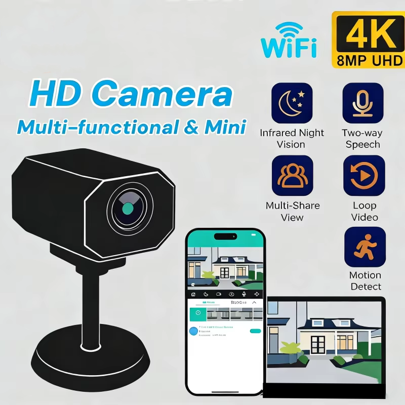 Kamera Keamanan WiFi 4K HD unt - Home Security Hidden Cameras ulasan dan harga