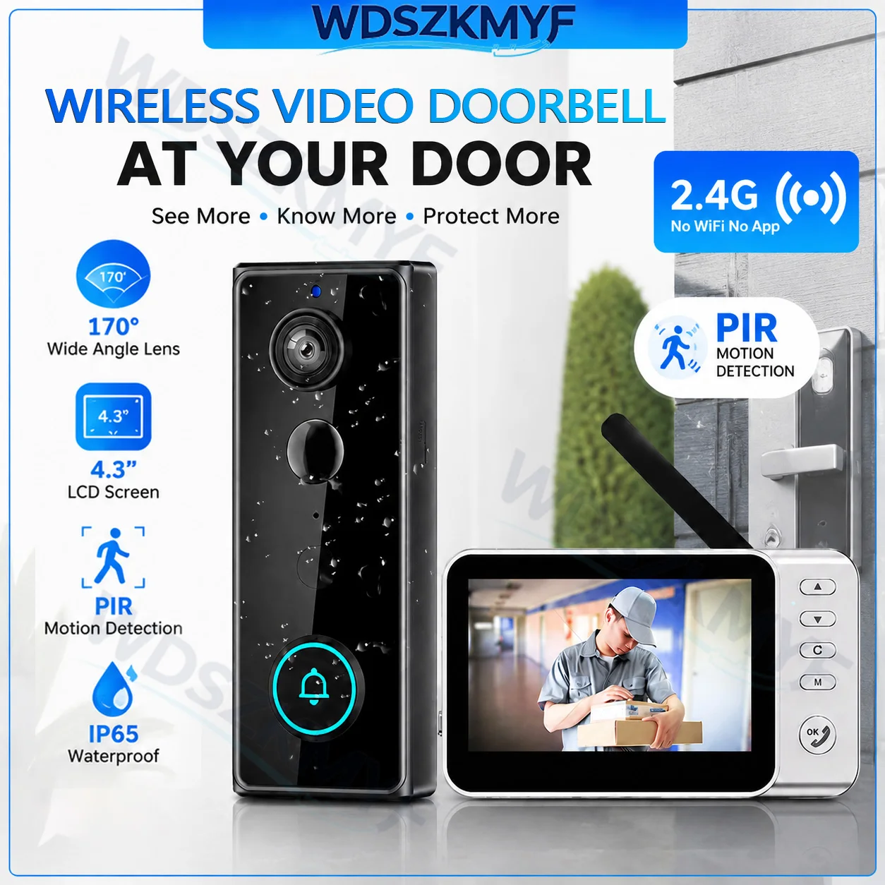 Kamera Bel Pintu Nirkabel Taha - Home Security Doorbell Camera ulasan dan harga