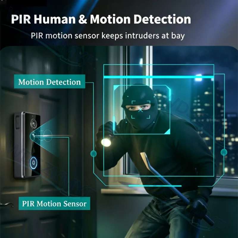 Kamera Bel Pintu Nirkabel Taha - Home Security Doorbell Camera ulasan dan harga