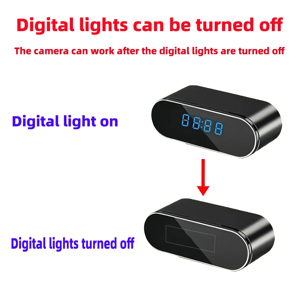 Kamera WiFi Mini Jam 4K HD Bar - Hidden Camera Clock ulasan dan harga
