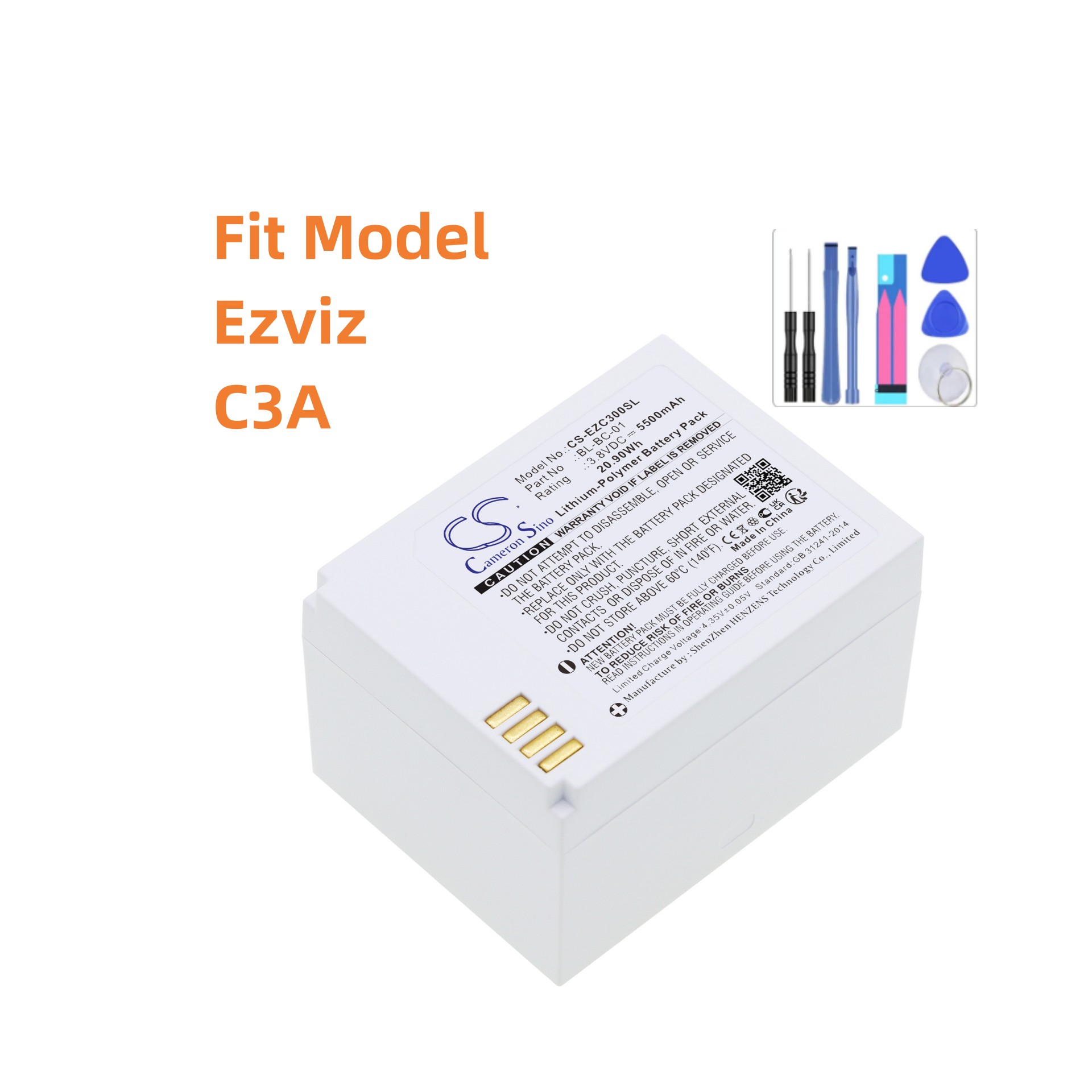 Baterai Pengganti Untuk Ezviz: - Home Security Battery Replacement ulasan dan harga